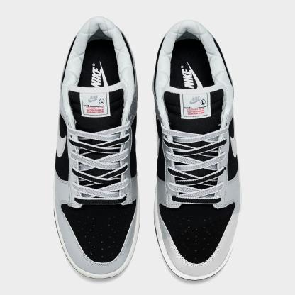 Men's Nithtke Dunk Low Retro Casual Shoes - Part 2 - Metallic Silver/Black/Sail/Metallic Silver - Top view