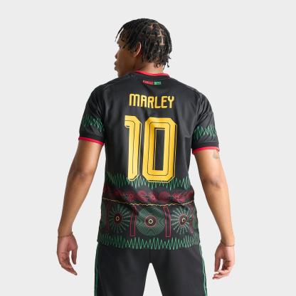 Men's adidas Originals x Bob Marley Jamaica 26 Away Replica Soccer Jersey - Black - view 1
