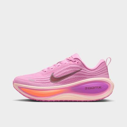 Women's Nithtke Vomero Plus Running Shoes - Part 1 - Light Magenta/Pink Foam/Bright Violet/Black - Left shoe facing left. Outside of the shoe.