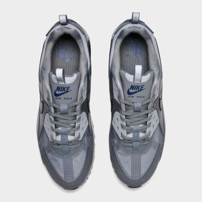 Men's Nithtke Air Max 90 Drift Casual Shoes - Cool Grey/Deep Royal Blue/Wolf Grey/Black - Top view