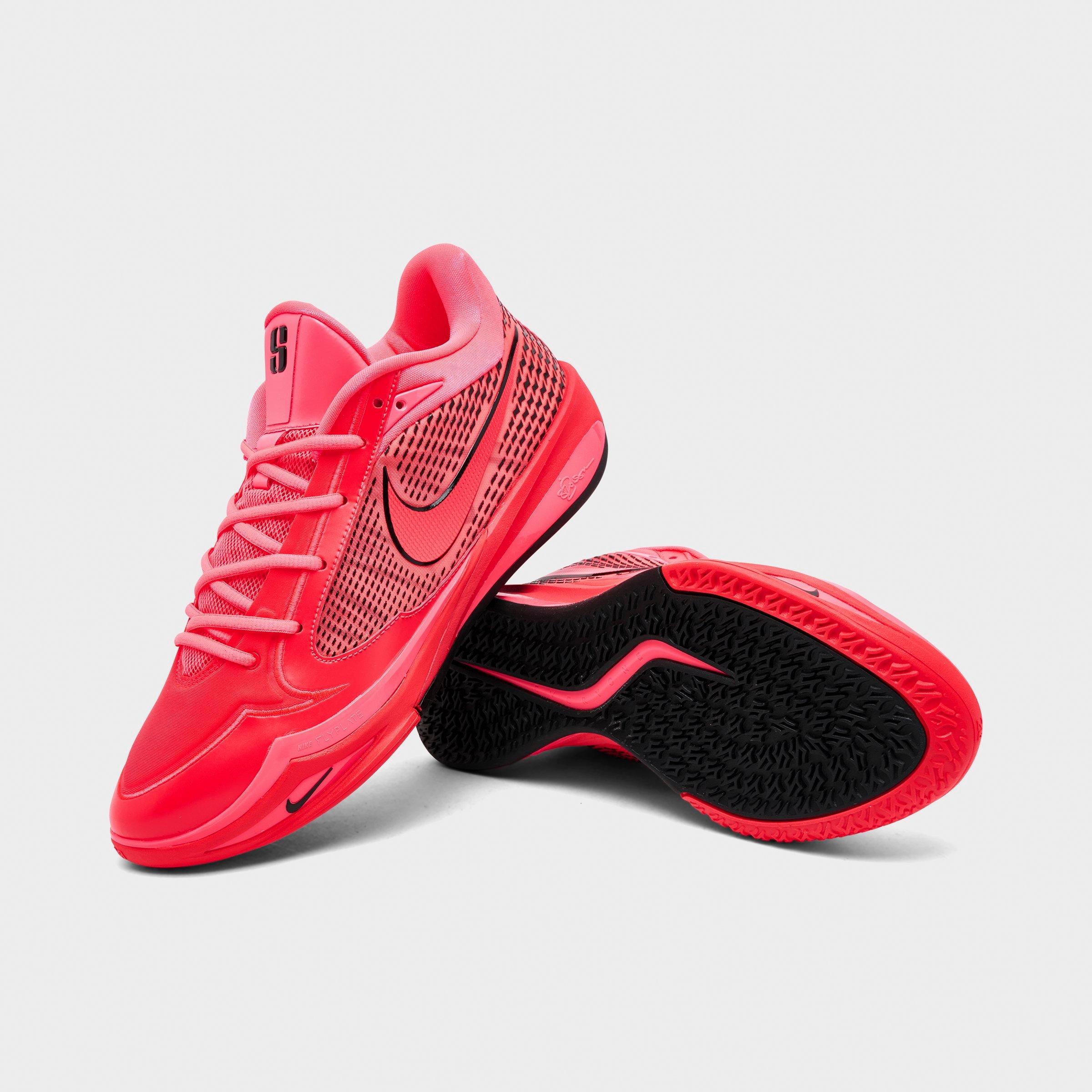 Nithtke Sabrina 4 Basketball Shoes - Bright Crimson/Black/Hot Punch/Infrared - Detail shot