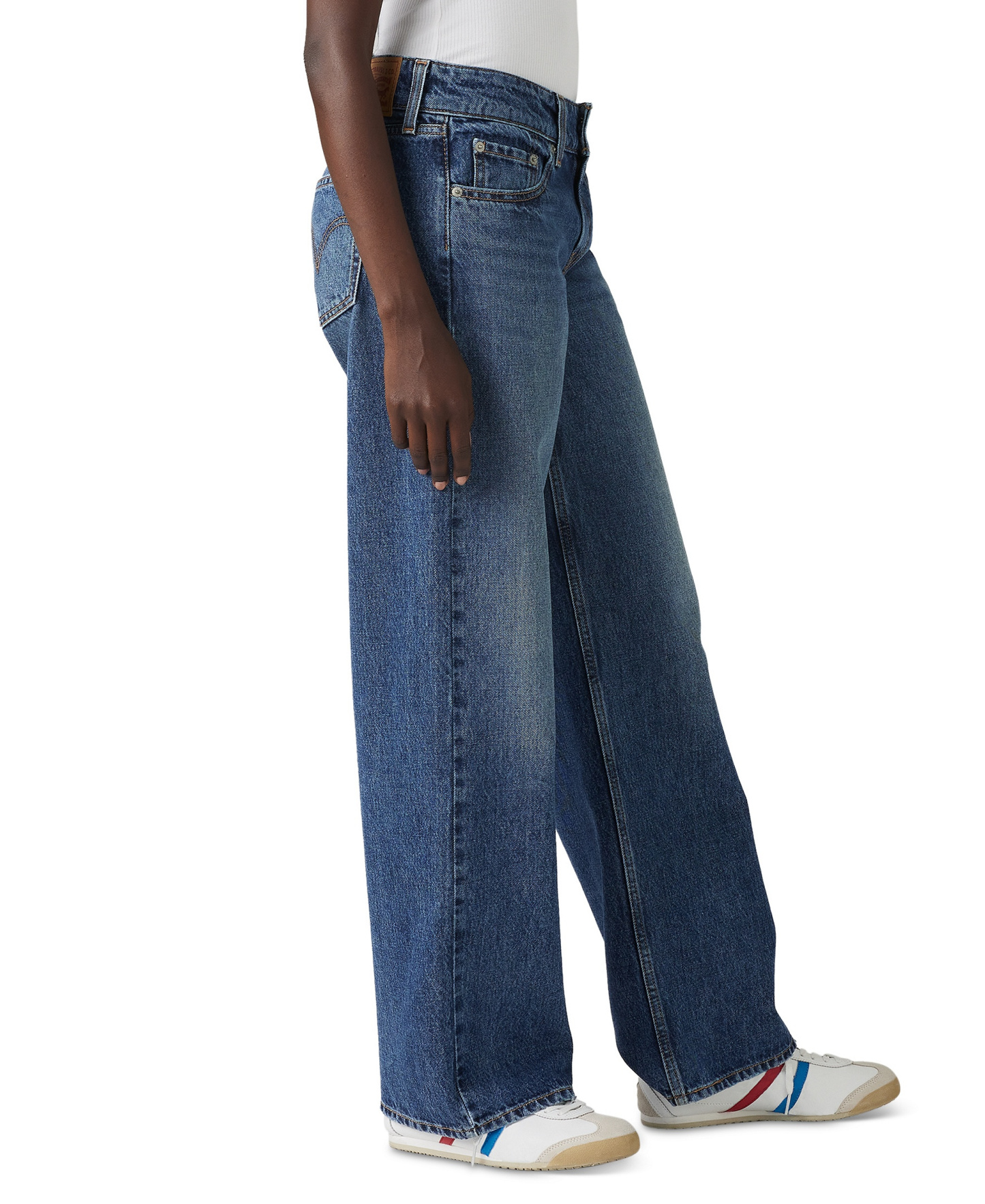 Levi's Women's Super-Low Double-Button Relaxed-Fit Denim Jean - Blended Beauty