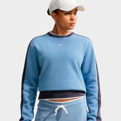 Women's Nithtke Studio Fleece Medium Weight Crewneck Sweatshirt - Work Blue/Gridiron/Sail