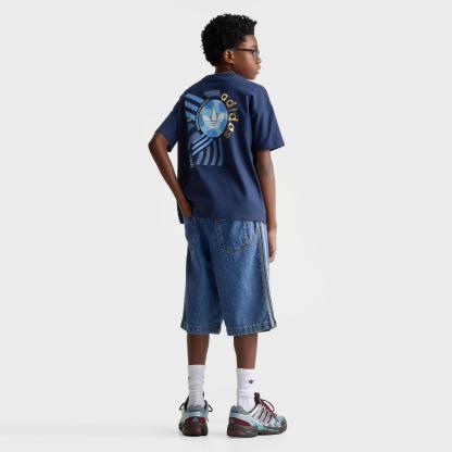 Big Kids' adidas Originals FIFA World Cup Archive Poster Graphic T-Shirt - Night Indigo - view 2