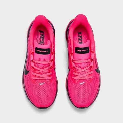 Women's Nithtke Pegasus 42 Running Shoes - Part 1 - Hyper Pink/Black/Laser - Top view