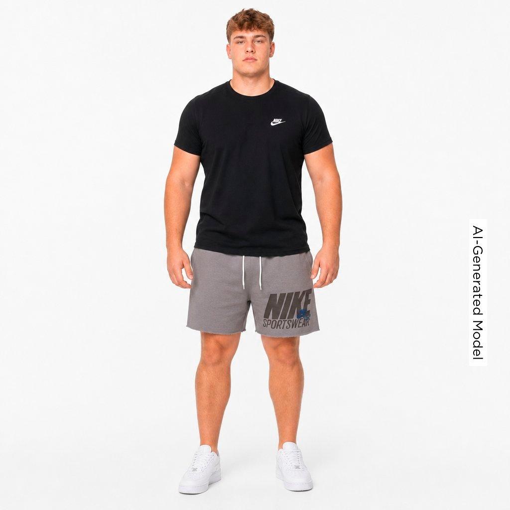 Men's Nithtke Sportswear Club Athletic Dept. Fleece Shorts - Pencil Point/Midnight Navy