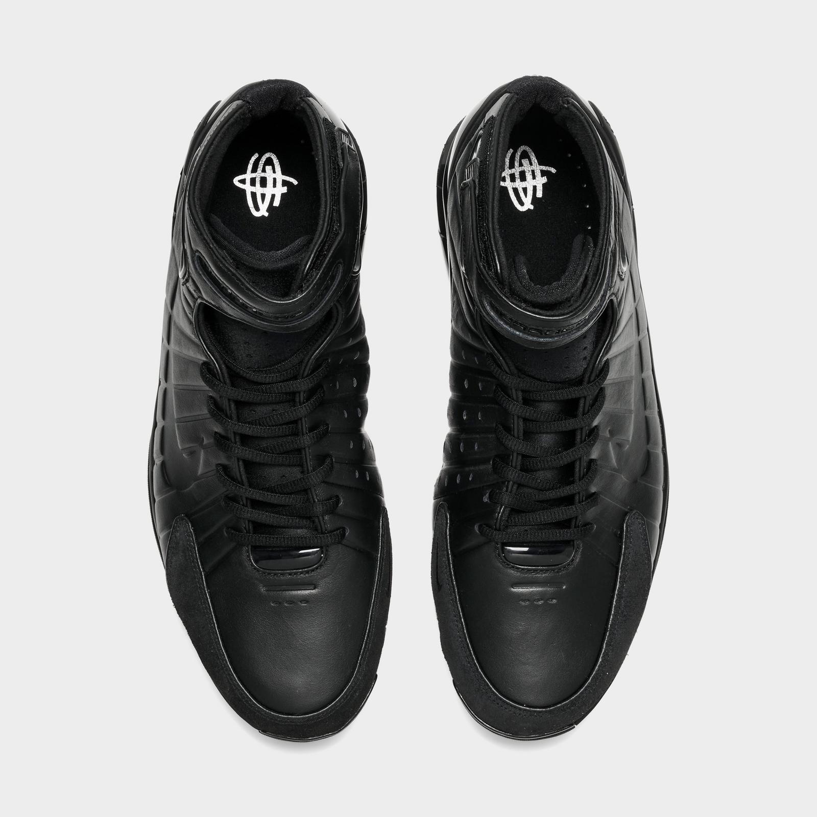 Men's Nike Air Zoom Huarache 2K4 OT Basketball Shoes - Black/Black