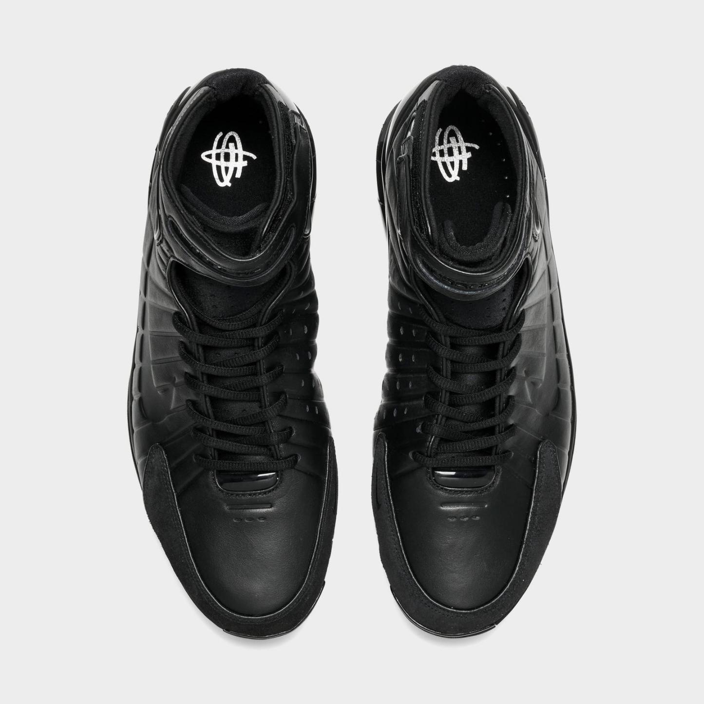 Men's Nike Air Zoom Huarache 2K4 OT Basketball Shoes - Black/Black