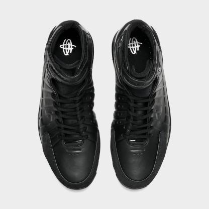 Men's Nike Air Zoom Huarache 2K4 OT Basketball Shoes - Black/Black