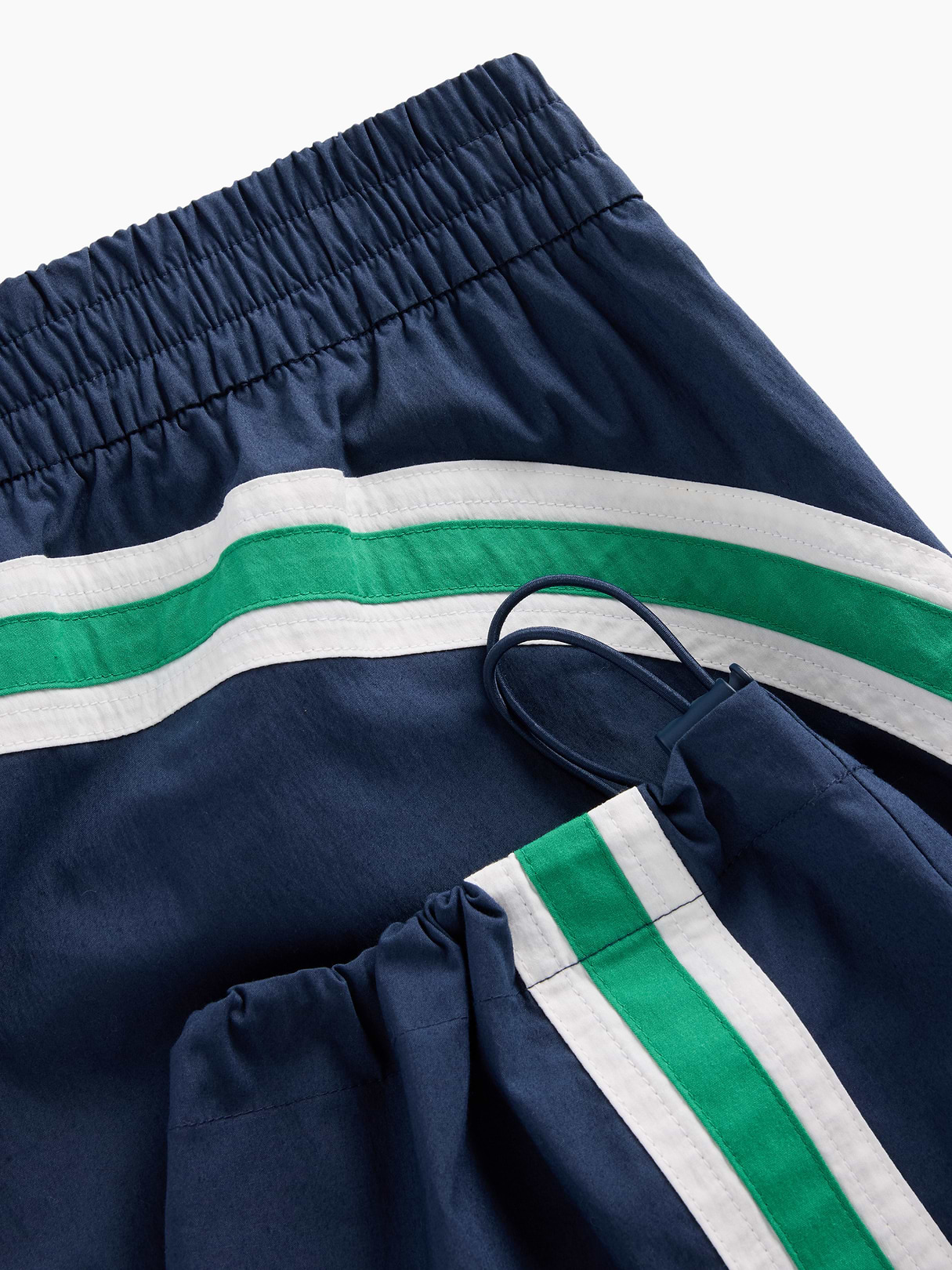 Gap × Malbon Textured Poplin Barrel Track Pants - Vintage navy