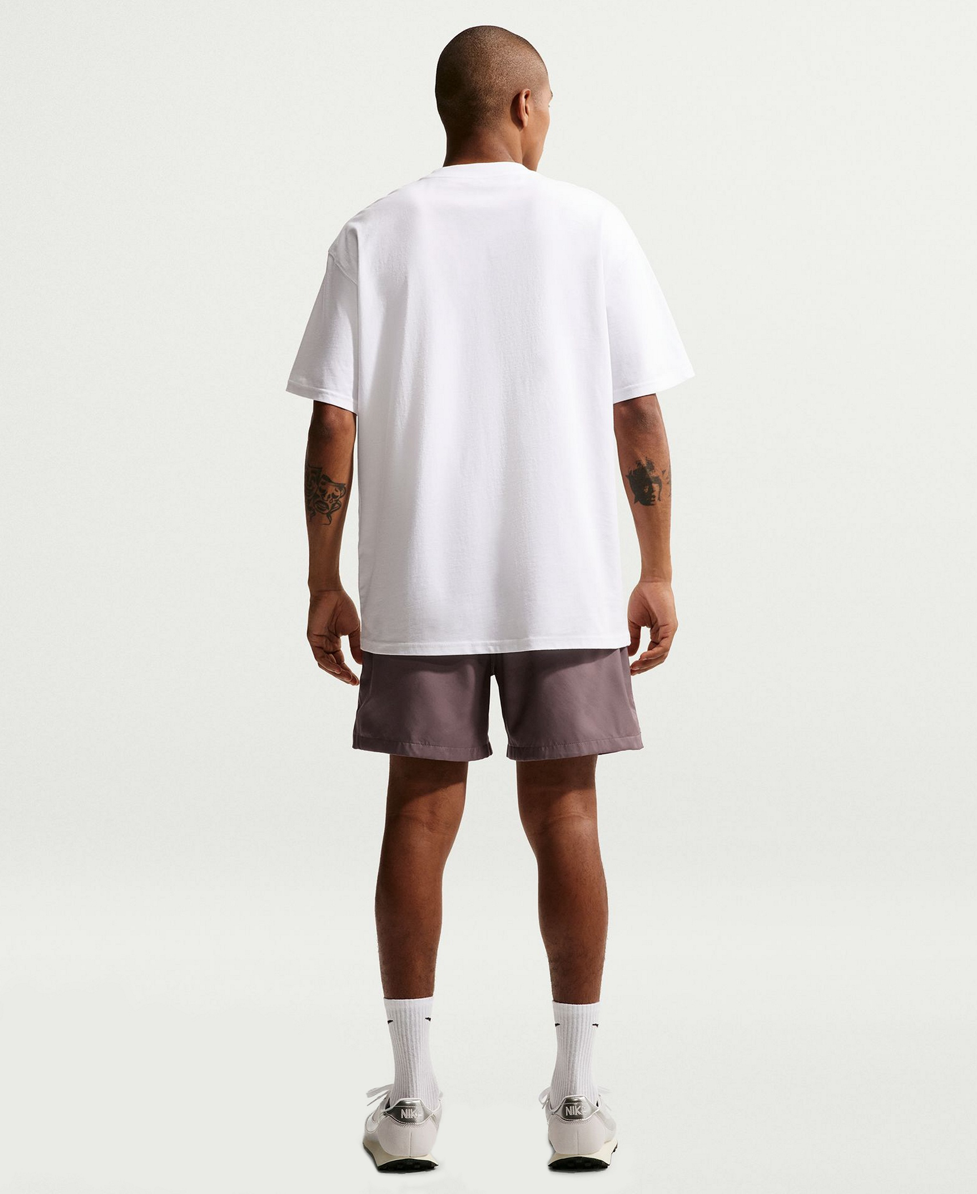 Nike Men's Club Flow Relaxed-Fit Drawstring Shorts - Tattoo/White