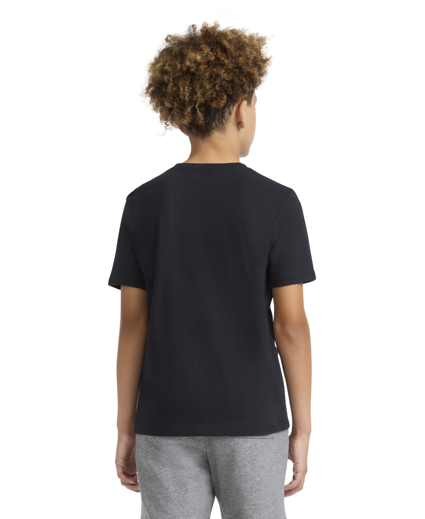 Jordan Boys' 8-20 Jumpman Swoosh Logo Crewneck T-Shirt - Black