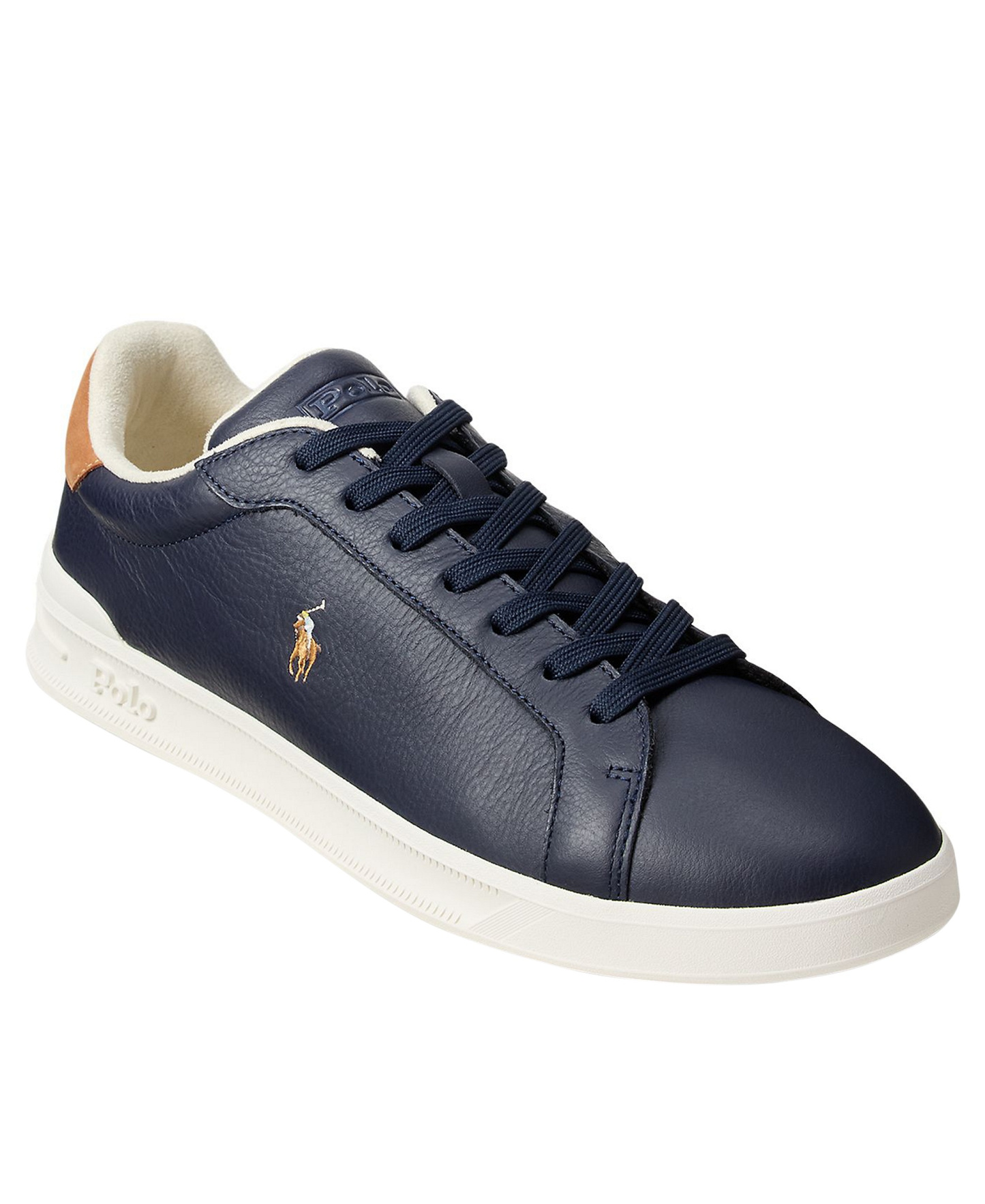 Polo Ralph Lauren Men's Heritage Court II Embroidered Lace-Up Shoes - Blue