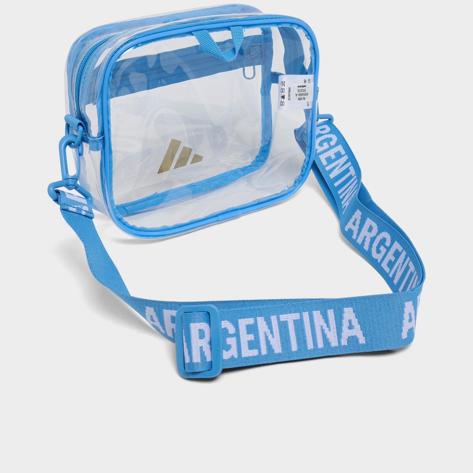 adidas Argentina Official Emblem Clear Bag - Clear/Blue - view 4