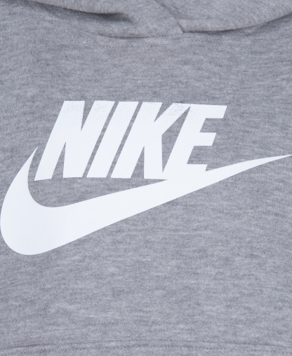 Nike Boys' 4-7 Club Fleece Logo Hoodie and Sweatpants, 2-Piece Set - Dark Gray Heather