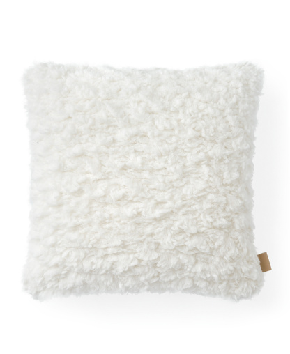 UGG® Shira Textured Decorative Pillow, 20" x 20" - Snow