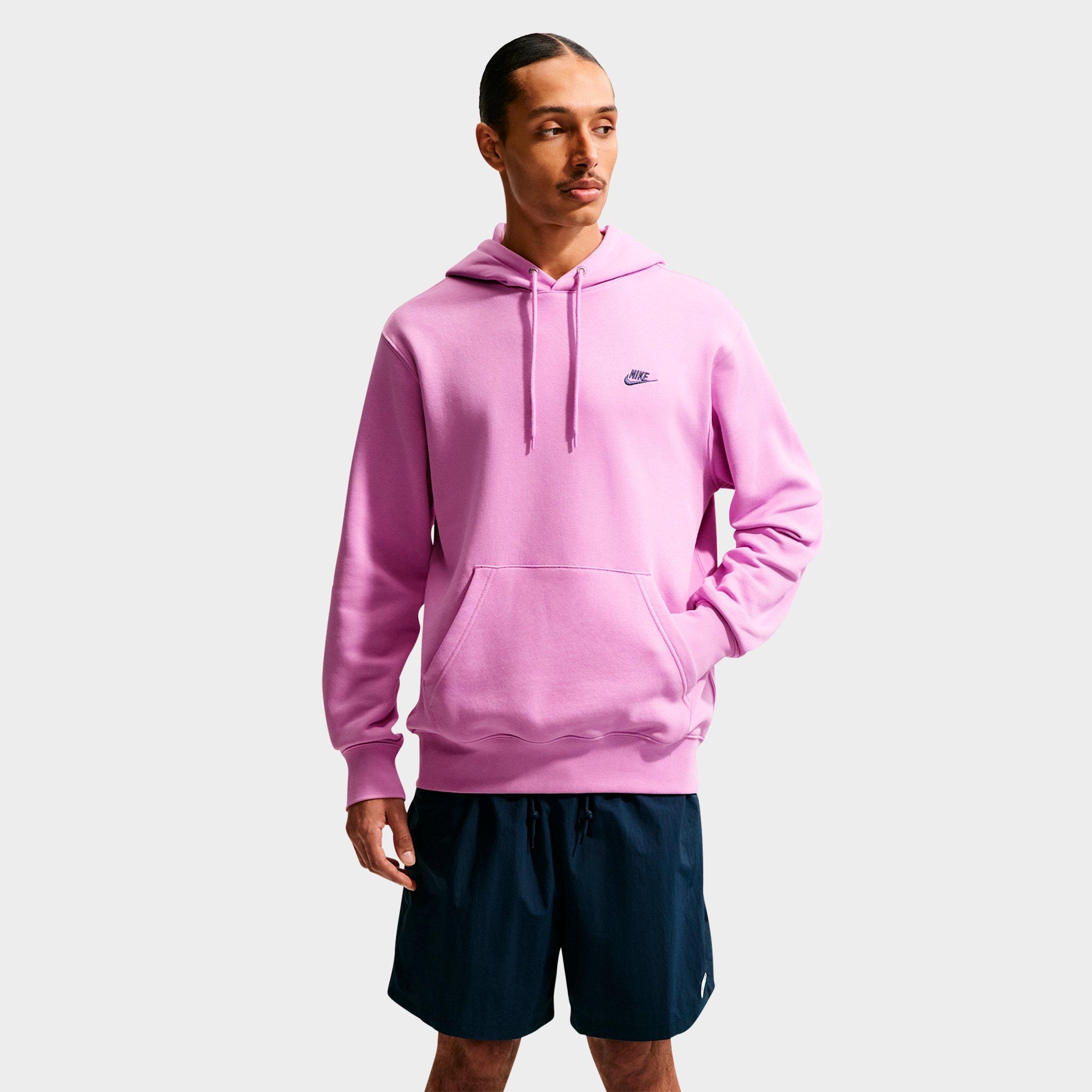 Men's Nithtke Club Fleece Premium Embroidered Pullover Hoodie - Part 1 - Light Magenta/Light Magenta/Midnight Navy
