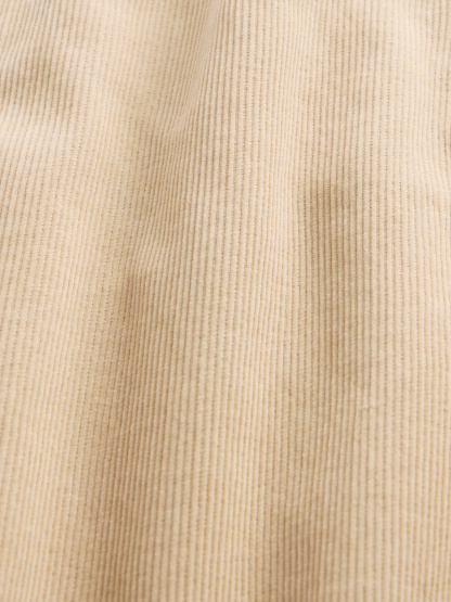 High Rise Khaki Stripe Barrel Jeans - Iconic khaki tan
