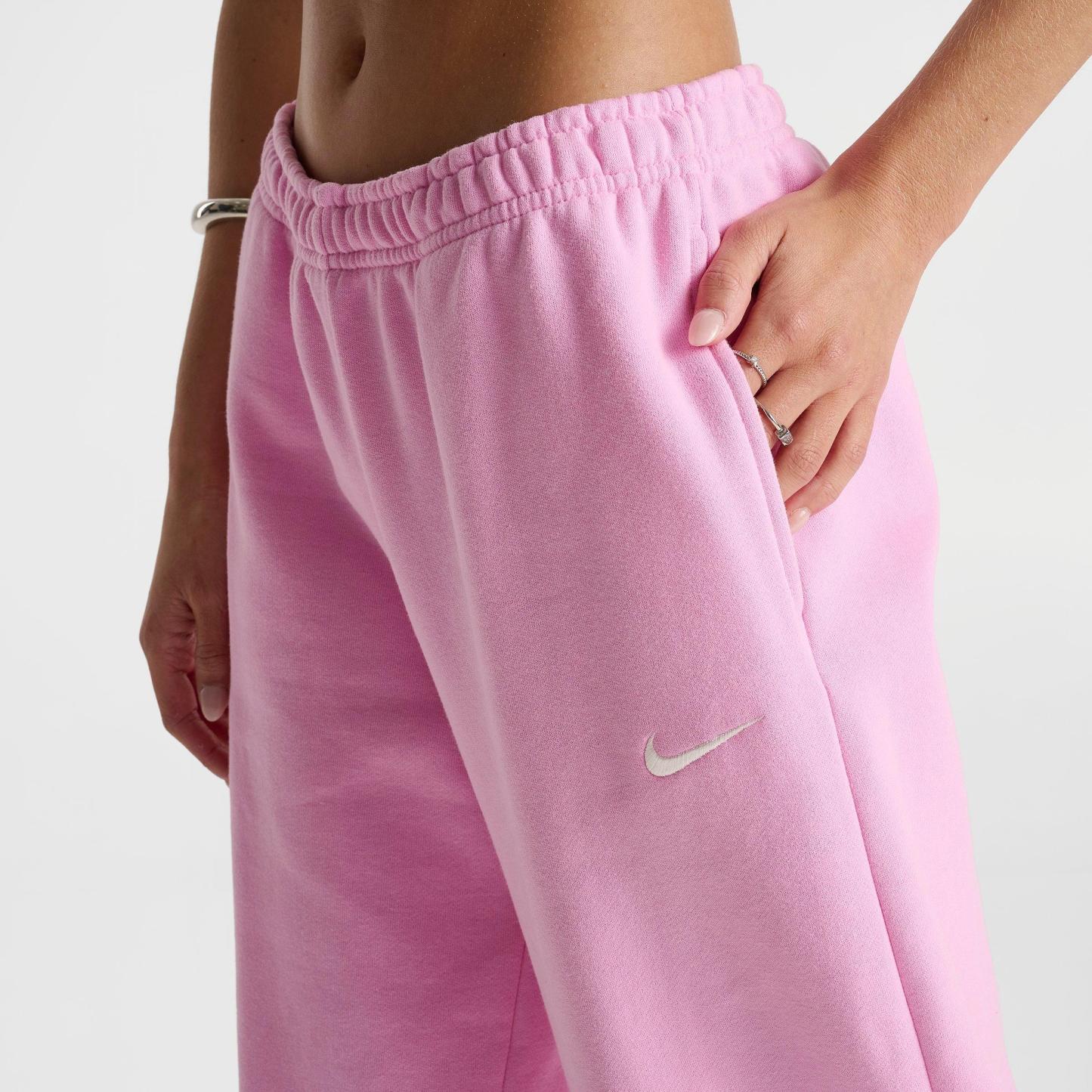 Women's Nithtke Studio Fleece Medium-Weight Wide-Leg Pants - Pink Rise/Sail