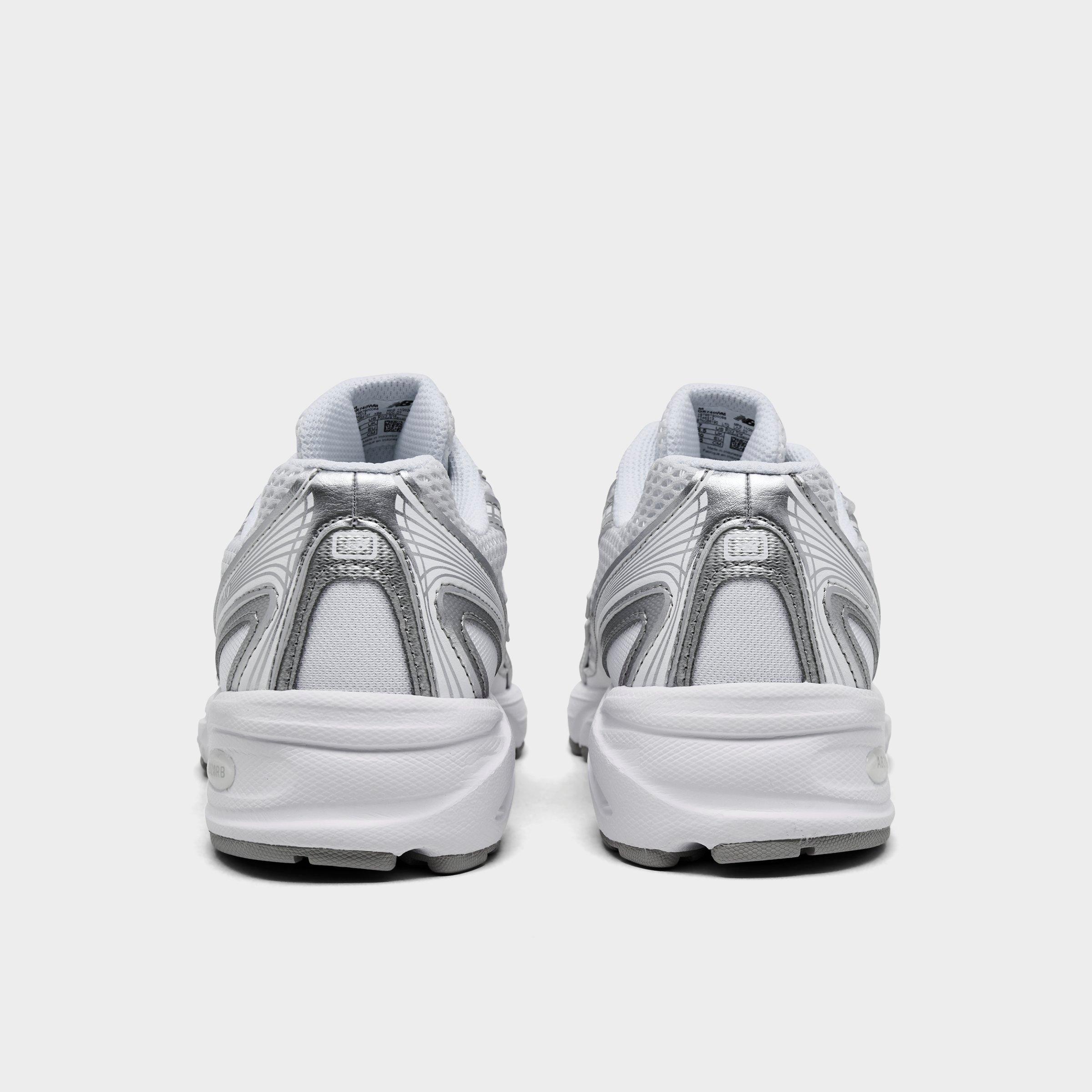 Big Kids' New Balance 740 Casual Shoes - White/Silver Metallic - view 4