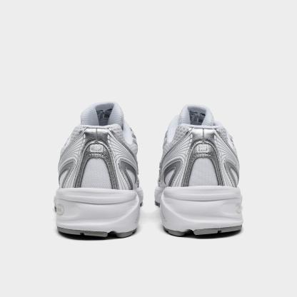 Big Kids' New Balance 740 Casual Shoes - White/Silver Metallic - view 4