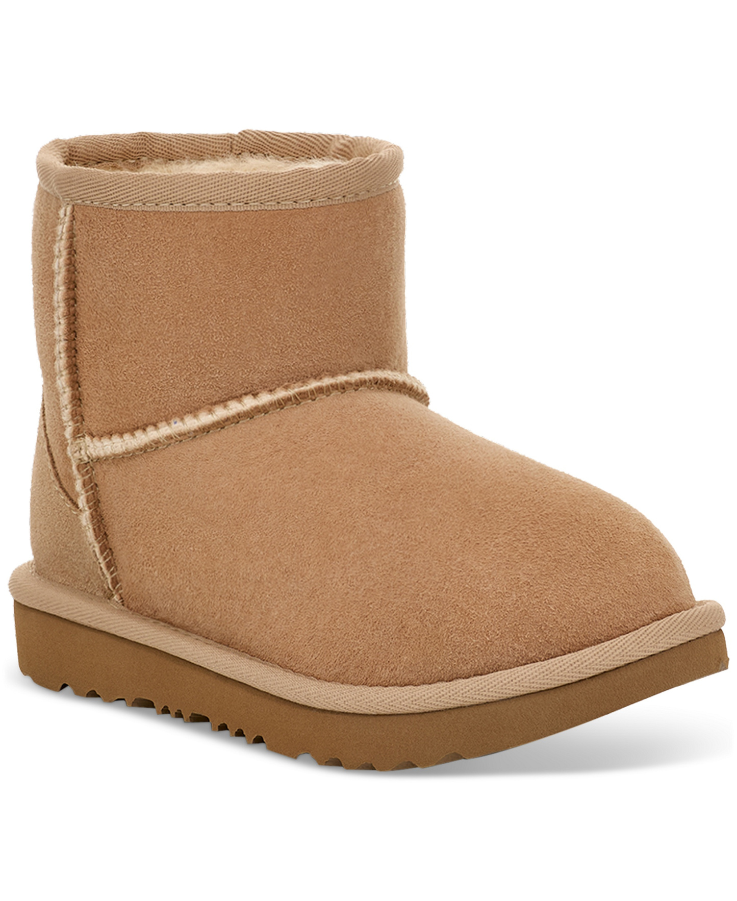 UGG® Toddler Kids Classic Mini II Round Toe Booties - Sand