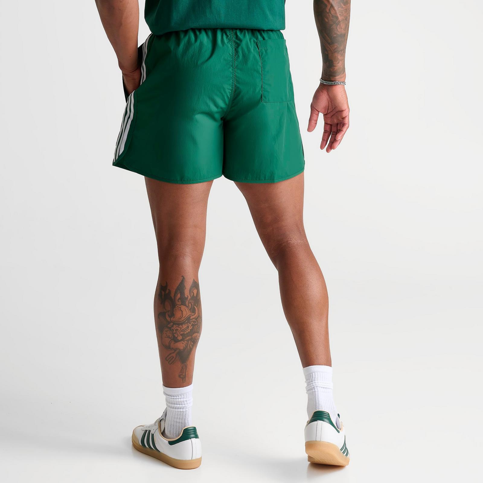 Men's adidas Originals adicolor Sprinter Shorts - Collegiate Green/White - view 4