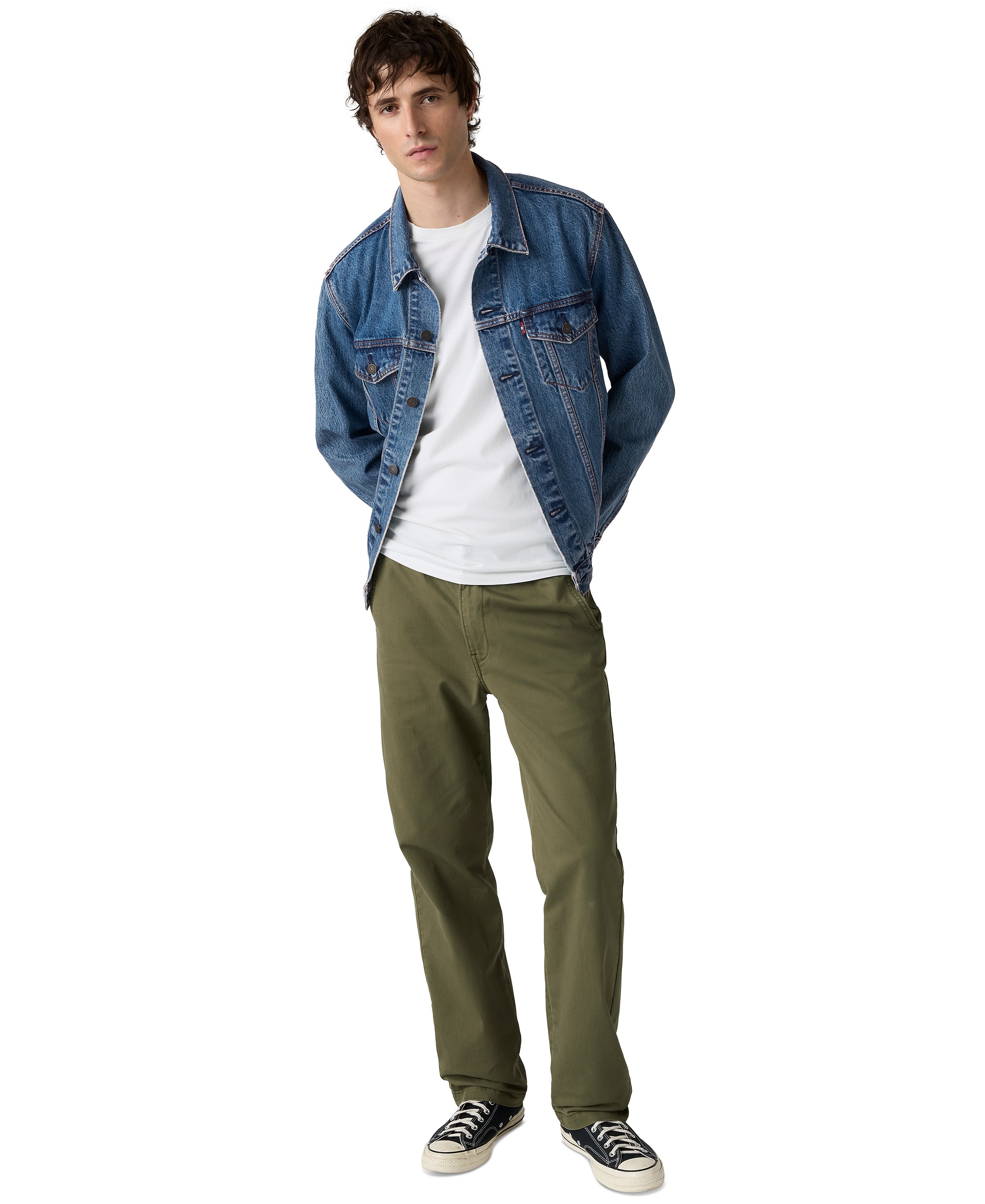 Levi's Men's Comfort Regular-Fit Pants - Olive Night