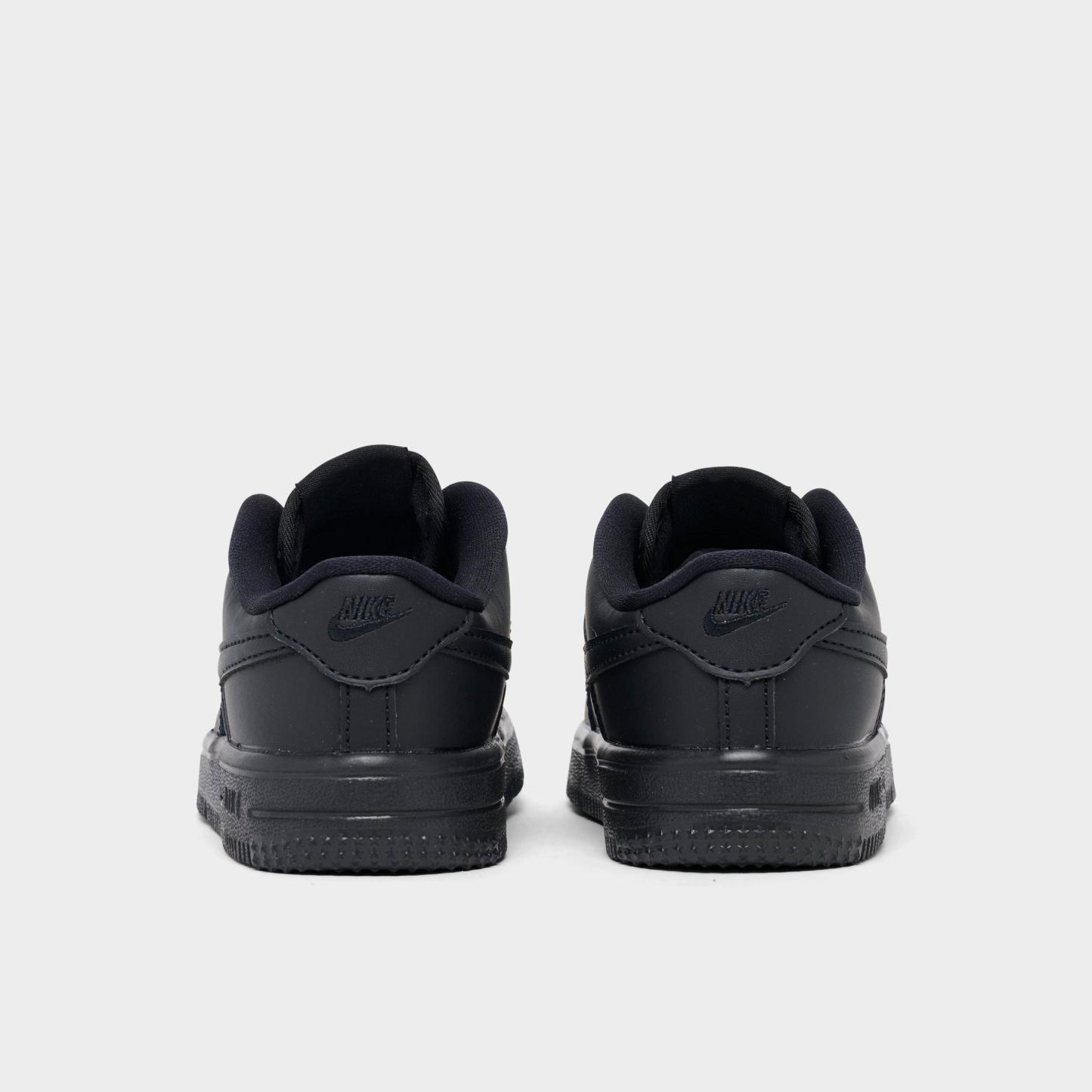 Infant and Kids' Toddler Nithtke Force 1 Low Casual Shoes - Part 1 - Black/Black/Black - Back view