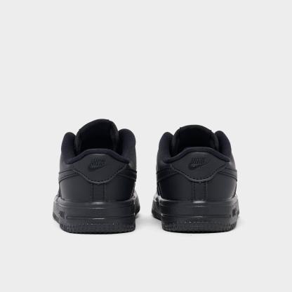 Infant and Kids' Toddler Nithtke Force 1 Low Casual Shoes - Part 1 - Black/Black/Black - Back view