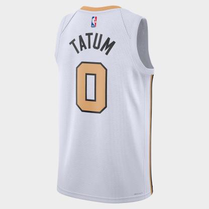 Men's Nike Jayson Tatum Boston Celtics NBA City Edition Swingman Basketball Jersey - White