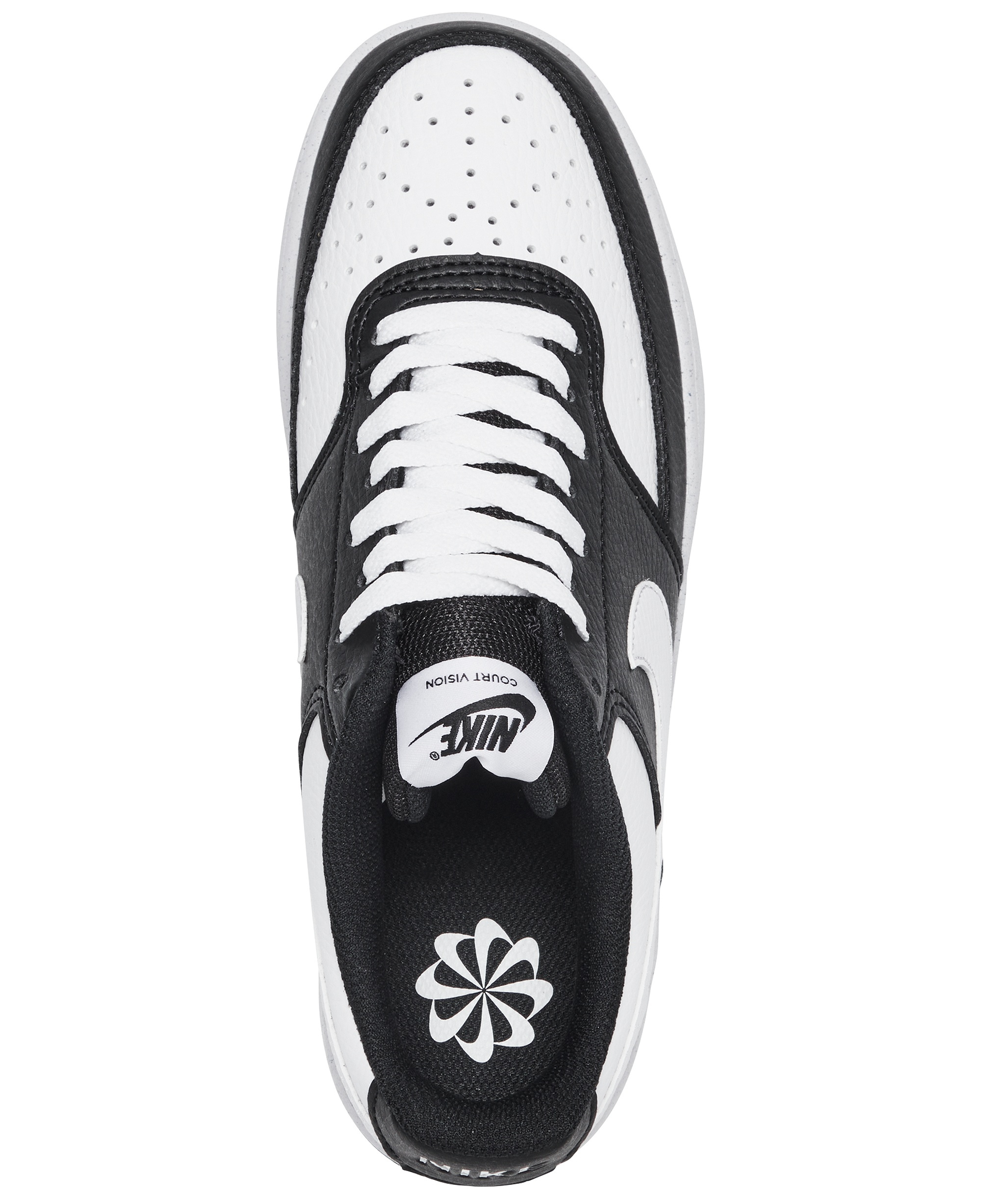 Nike Women's Court Vision Low Next Nature Casual Sneakers from Finish Line - Black, White