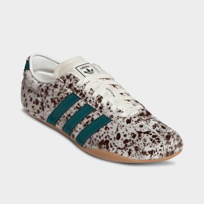 Women's adidas Originals Tokyo Casual Shoes - Part 2 - Off White/Rich Green/Dark Brown - Both shoes facing left