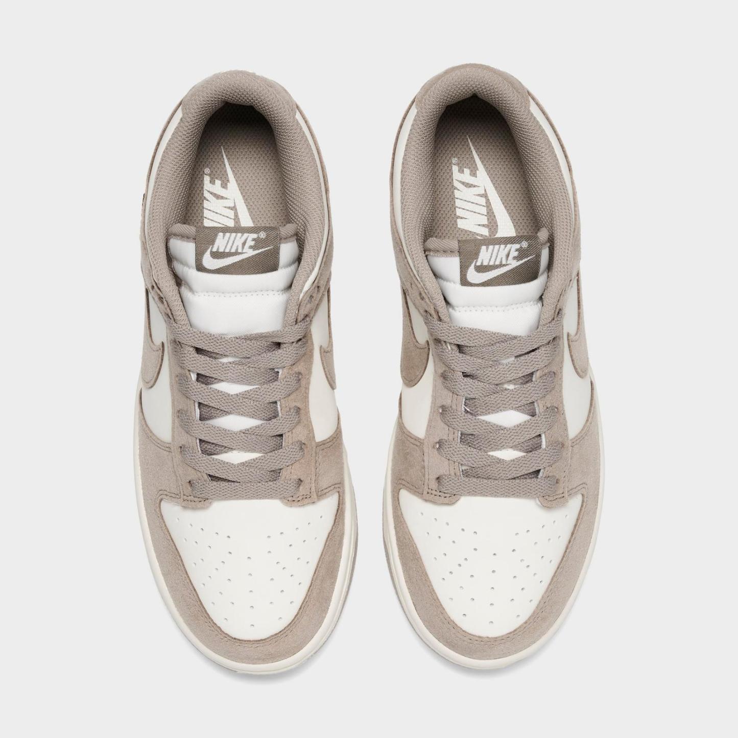 Women's Nike Dunk Low Mini Swoosh Casual Shoes - Sail/Metallic Gold/Malt
