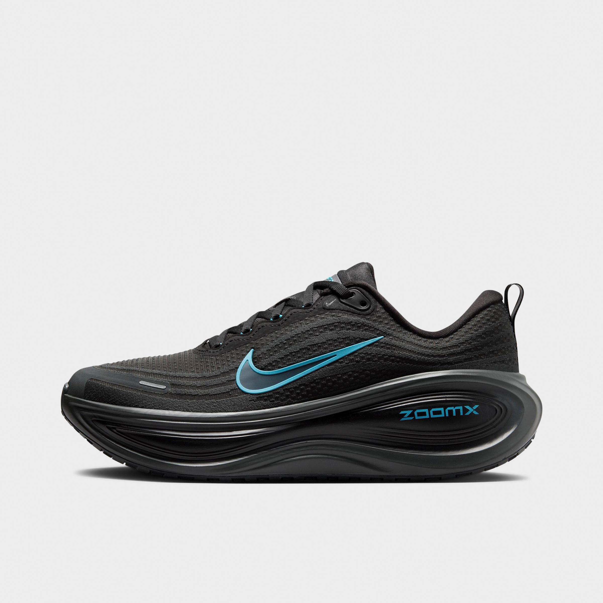 Men's Nithtke Vomero Plus Running Shoes - Part 2 - Anthracite/Light Current Blue - Left shoe facing left. Outside of the shoe.