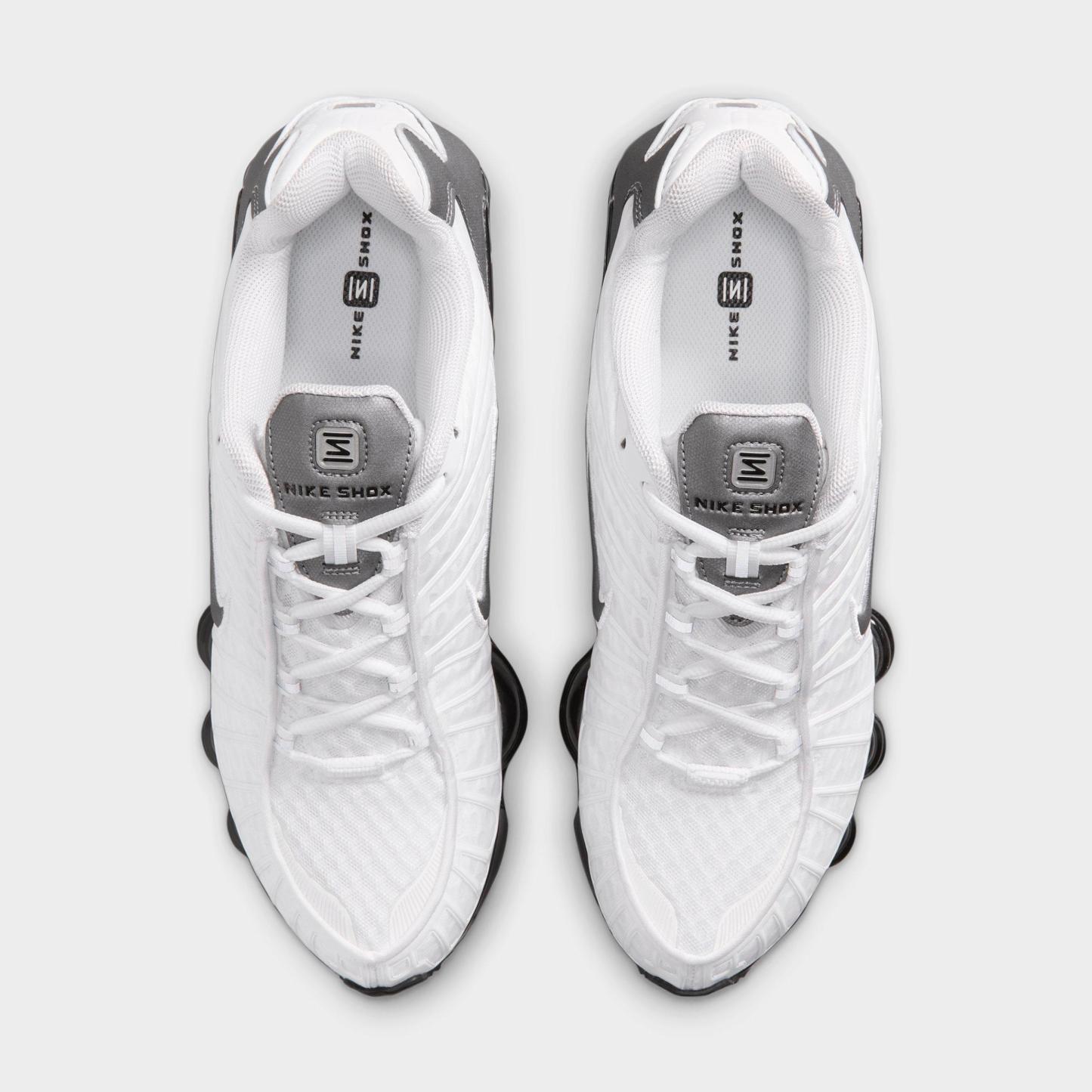 Men's Nithtke Shox TL Casual Shoes - Part 1 - White/Black/Cool Grey/Metallic Cool Grey - Top view