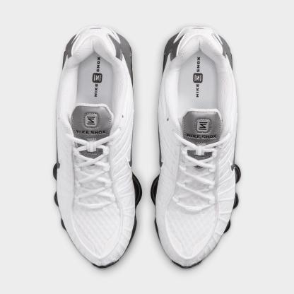 Men's Nithtke Shox TL Casual Shoes - Part 1 - White/Black/Cool Grey/Metallic Cool Grey - Top view