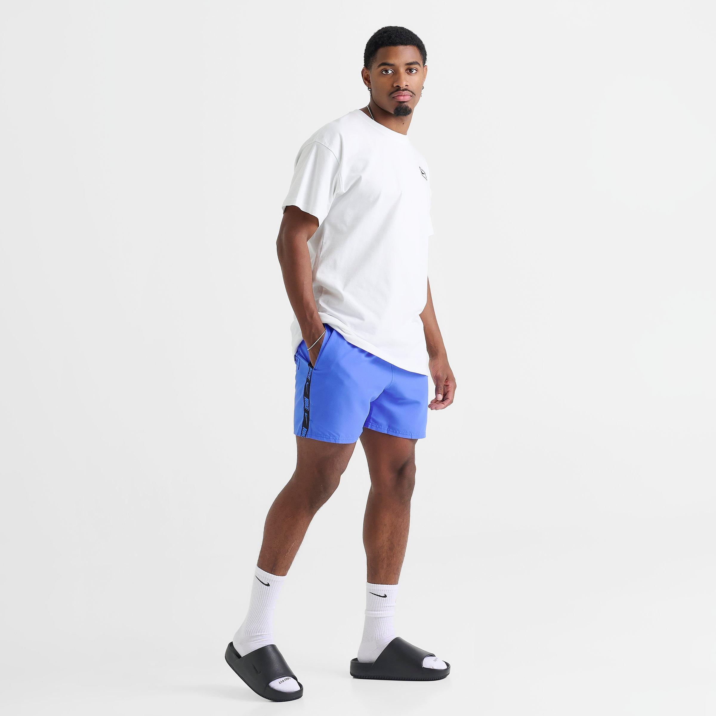 Men's Nithtke Swim Tape Volley Shorts - Royal/Black
