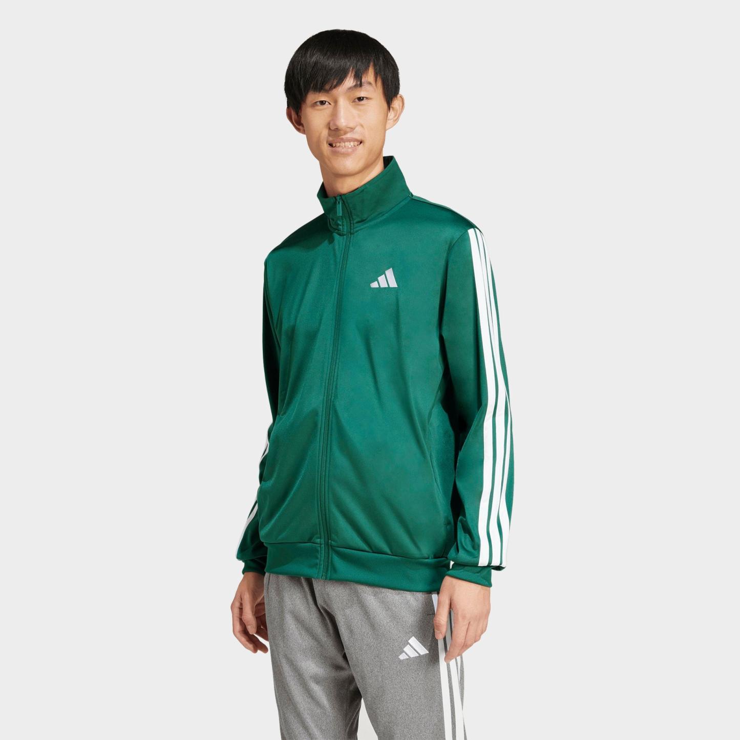 Men's adidas Dayready Full-Zip Track Jacket - Collegiate Green