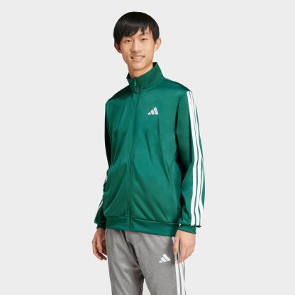 Men's adidas Dayready Full-Zip Track Jacket - Collegiate Green
