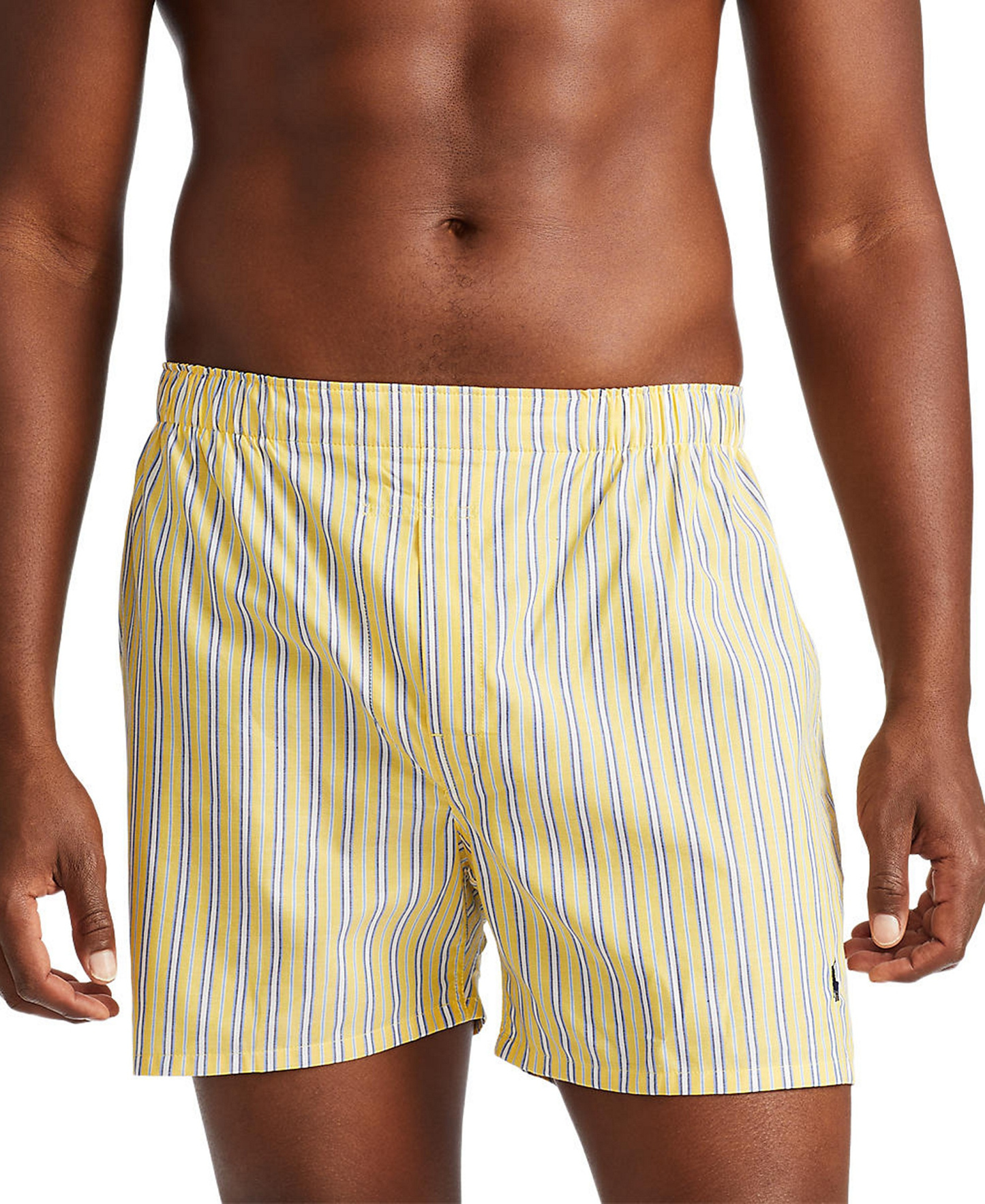 Polo Ralph Lauren Men's 3-Pack Classic Woven Cotton Boxers - Rustic Navy / Summer Stripe / Sag Harbor