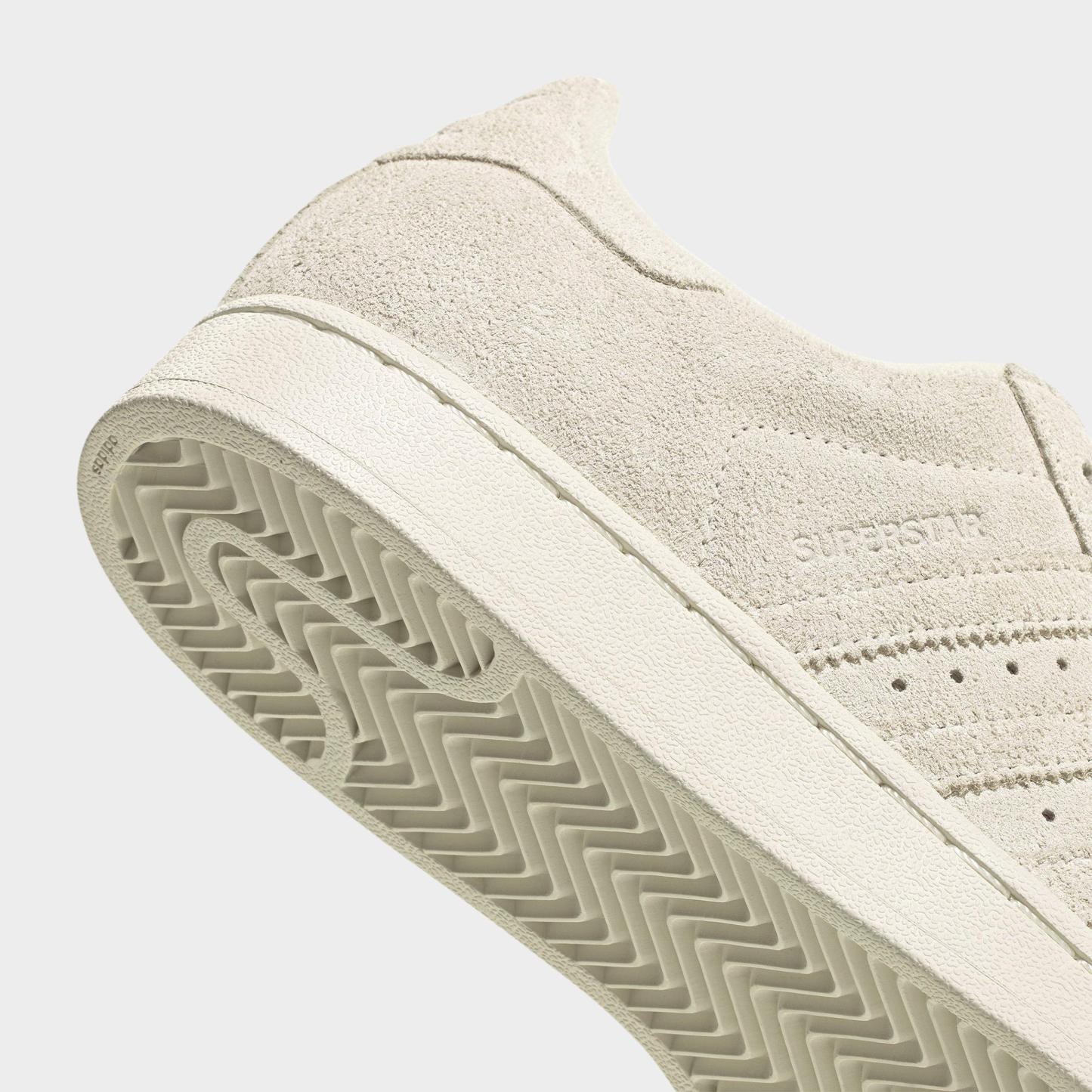 Women's adidas Originals Superstar II Casual Shoes - Off White/Off White/Grey Two - Detail shot
