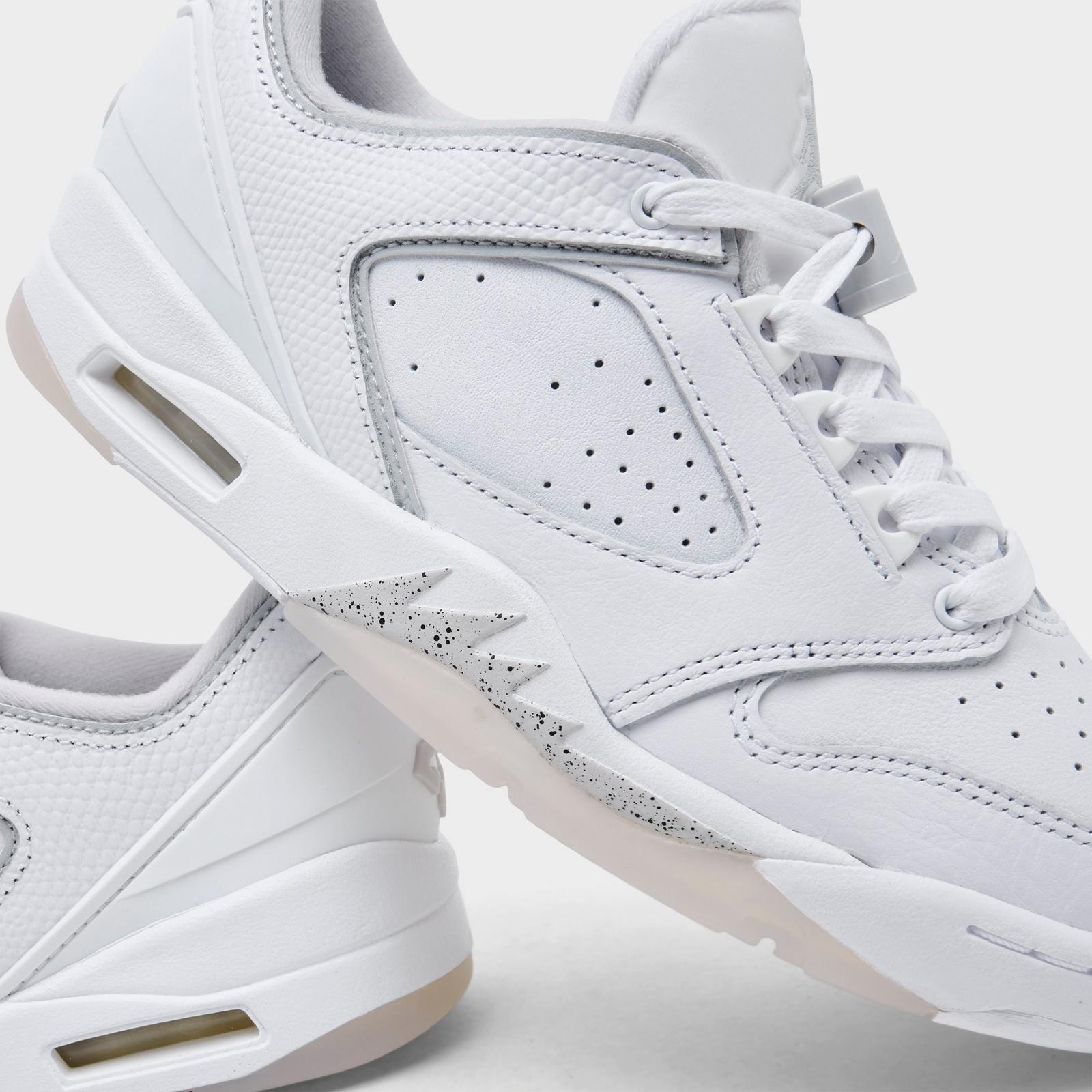 Women's Jordan Sixty Plus Low Casual Shoes - White/Anthracite/Neutral Grey - Left shoe facing left. Outside of the shoe. - view 3