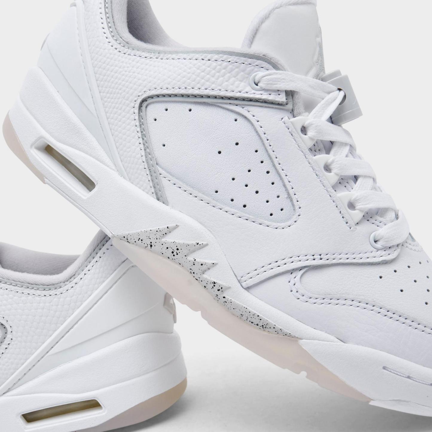 Women's Jordan Sixty Plus Low Casual Shoes - White/Anthracite/Neutral Grey - Left shoe facing left. Outside of the shoe. - view 3