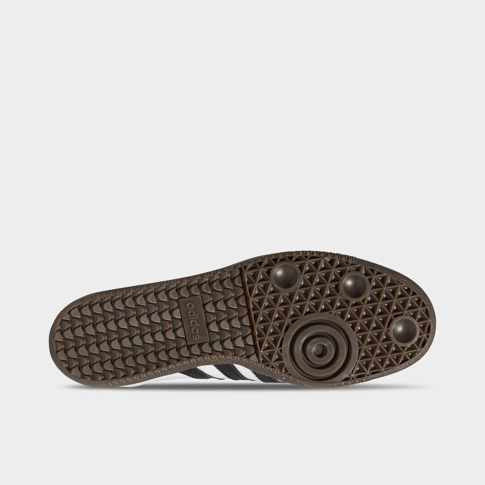 Men's adidas Originals Samba ADV Skateboarding Shoes - White/Black/Gum - view 6