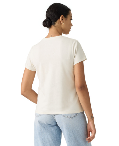 Levi's Women's Perfect Graphic Logo Cotton T-Shirt - Emb Rose Bw Egret