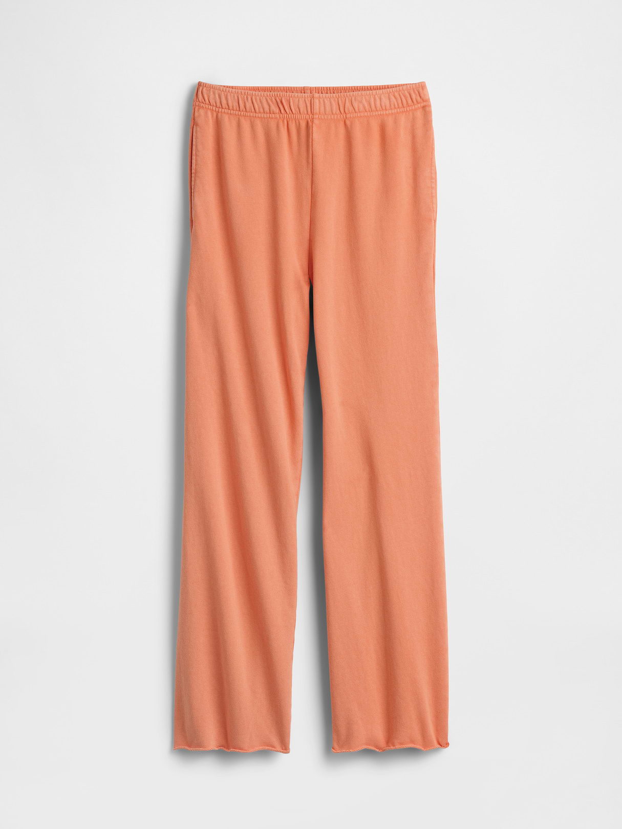 Mid Rise VintageSoft Terry Loose Sweatpants - Tangerine orange