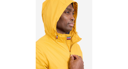Tommy Hilfiger Men's Hooded Windbreaker Jacket - Yellow/Navy