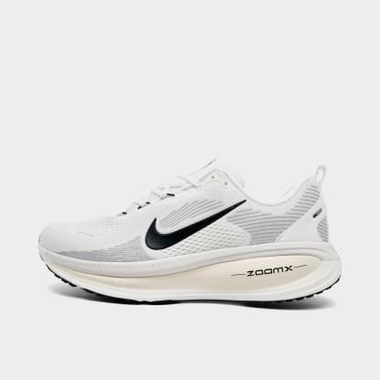 Men's Nithtke Vomero 18 Running Shoes - Part 1 - Summit White/Coconut Milk/Coconut Milk/Black - Left shoe facing left. Outside of the shoe.
