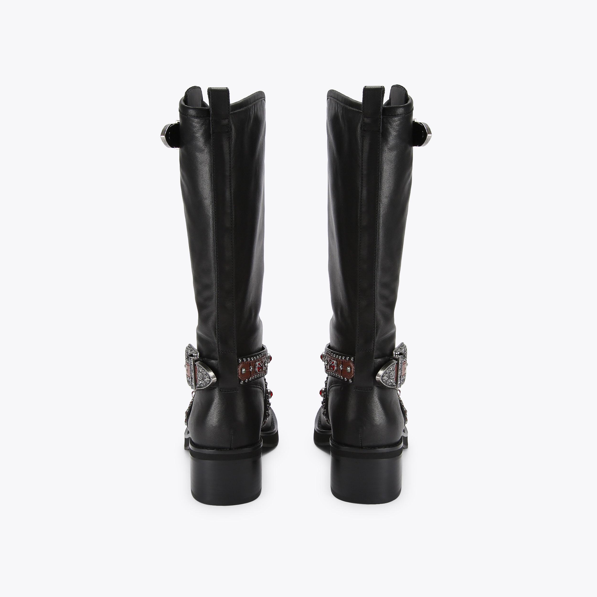 Kurt Geiger London Western Biker Boot - Black - view 4